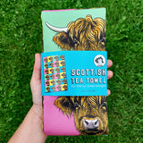 POP ART Highland Coo Tea Towel