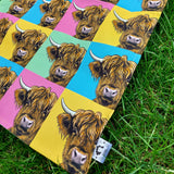 POP ART Highland Coo Tea Towel