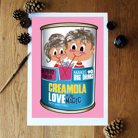 Creamola Love (Pure Magic) illustration signed A3 print