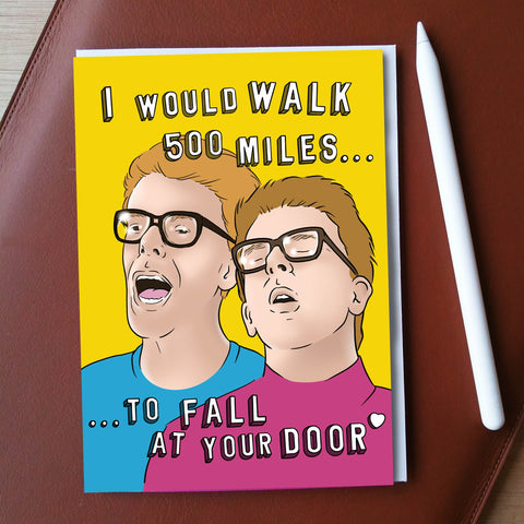 500 Miles Greeting Card - wholesale