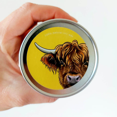 Scent of a Highland Coo Scottish Candle