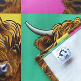Pop Art Highland Coo Adult Apron