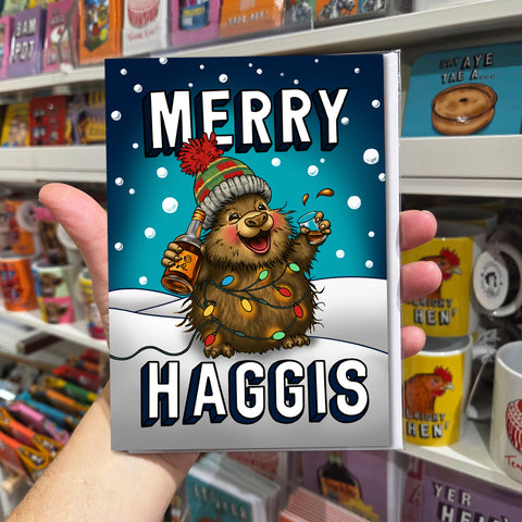 Merry Haggis Xmas Greeting Card