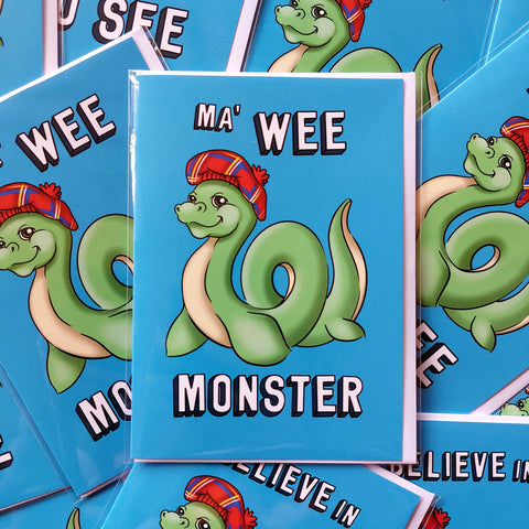 Nessie 'Ma Wee Monster' Greeting Card
