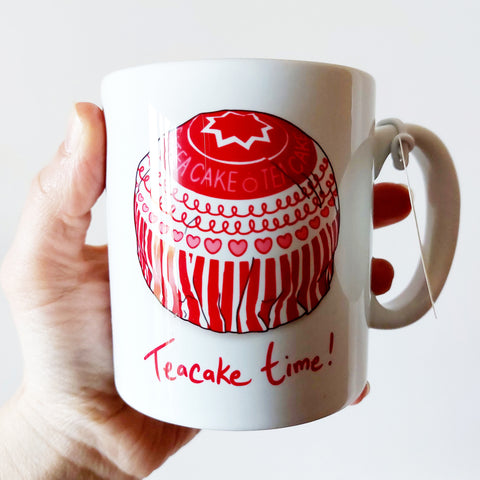 Teacake time! illustrated mug