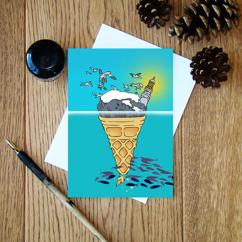 Bass Rock Ice Cream greeting card