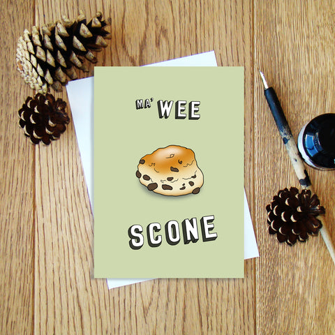 Ma' Wee Scone greeting card