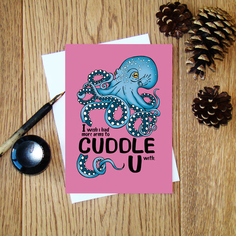 Octopus greeting card