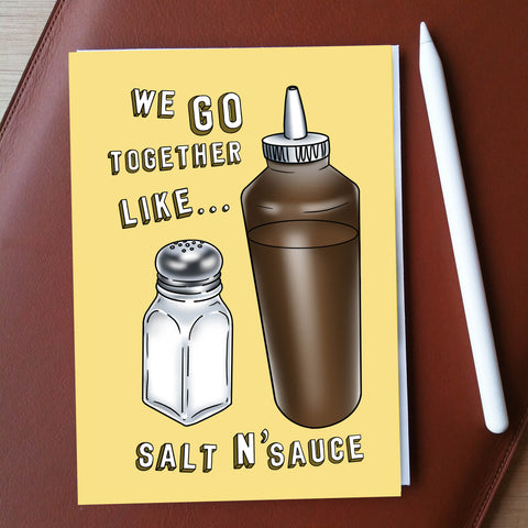 Salt N'Sauce greeting card