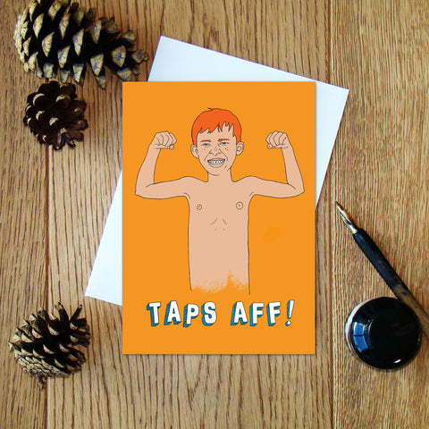 Taps AFF ! greeting card